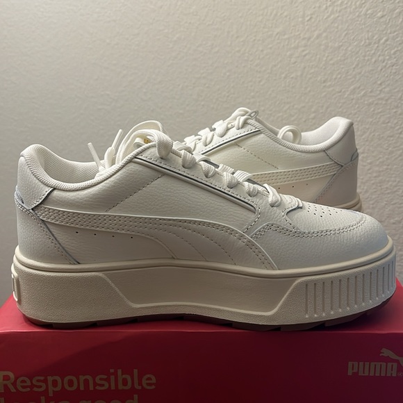 NWT Puma Women's Karmen Rebelle Casual Platform Sneakers - Beige - 38721214 - Picture 8 of 11